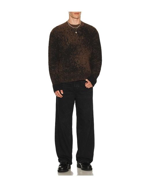 AllSaints Black Storm Crew Neck Sweater for men
