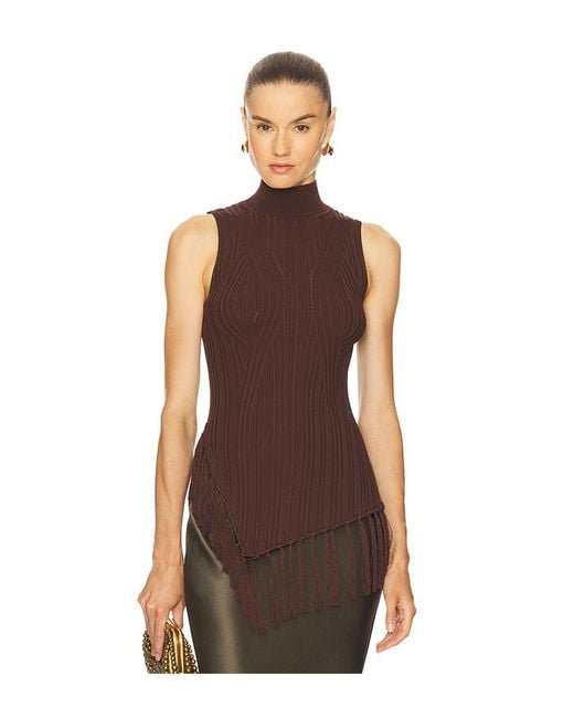 Cult Gaia Doja ニットトップ Brown