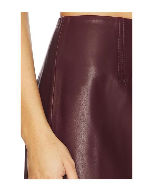 SRG Red Mango Leather Skirt