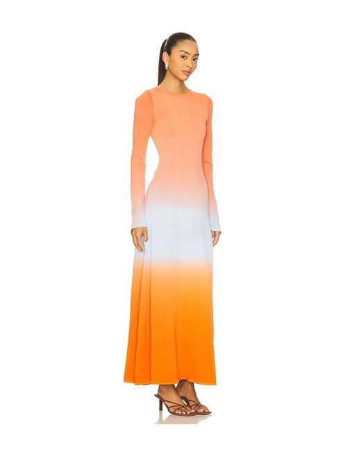 Solid & Striped Orange Maxikleid Dora
