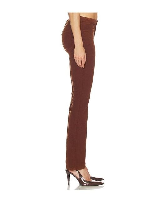 L'Agence Brown Sophie Slim Straight Pant