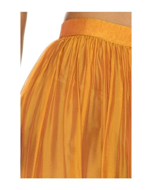 retroféte Orange Evolet Chiffon Pant