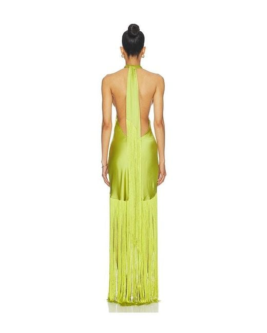 Show Me Your Mumu Yellow Jasmine Fringe Maxi Dress