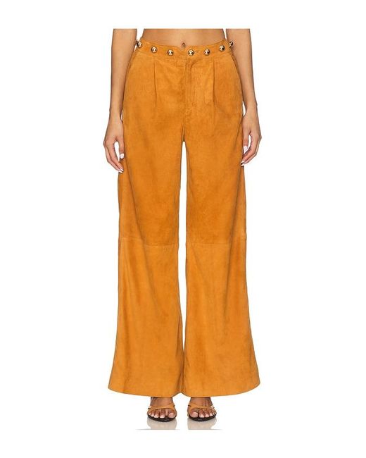 Urban Outfitters Orange Dome Studded Wide Leg