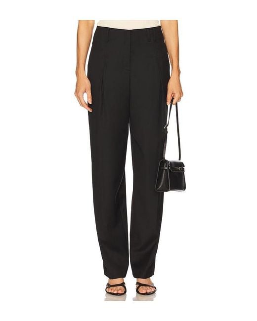 AYA MUSE Black Side Seam Trousers