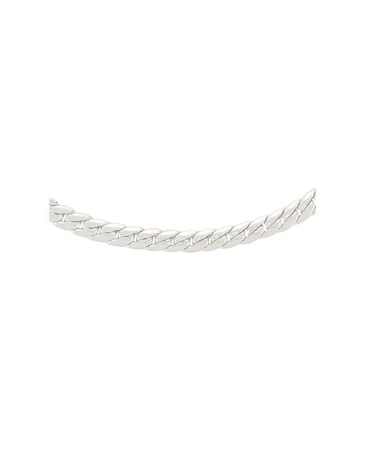 Ettika White Flat Cable Chain Necklace