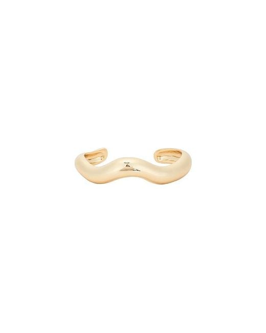 Ettika White Sculpted Metal Cuff