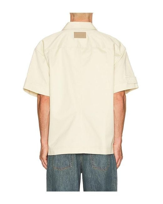Helmut Lang Blue Short Sleeve Loop Tape Shirt for men