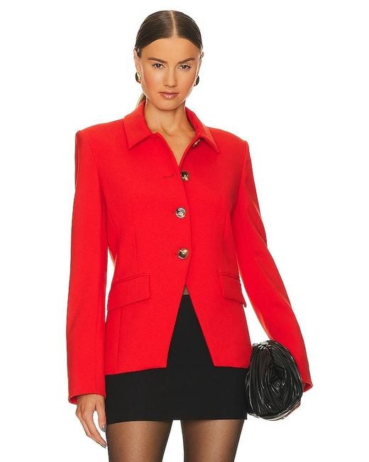 Veronica Beard Red Aire Dickey Jacket