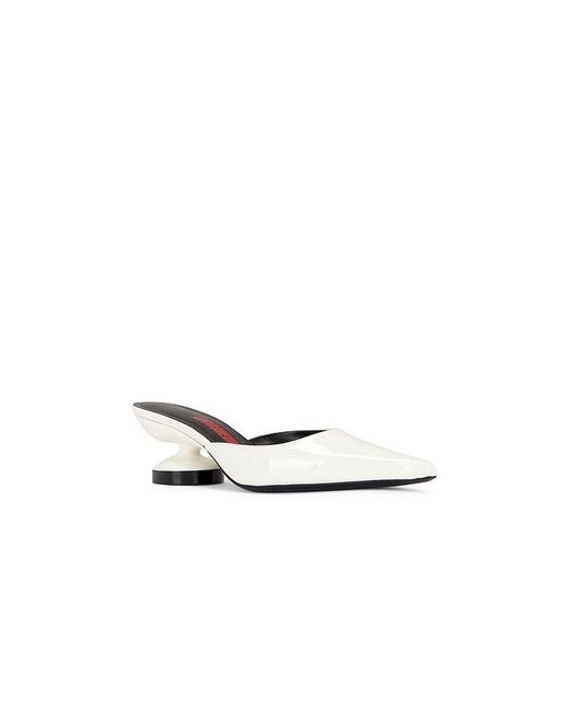 LUCASHEVA White Giorgia Mule