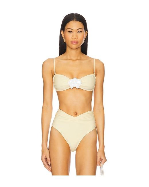 Shani Shemer Orange Callisto Bikini Top