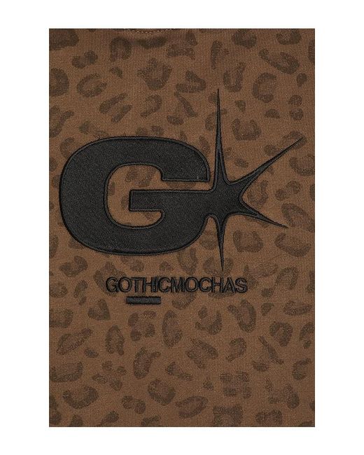 Gothicmochas Brown Explosive Hoodie for men