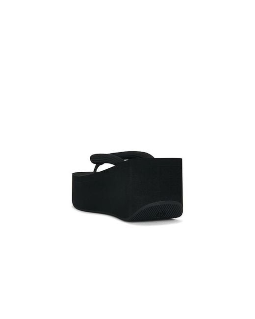 Alexander Wang Black Jenna Thong Platform Sandal