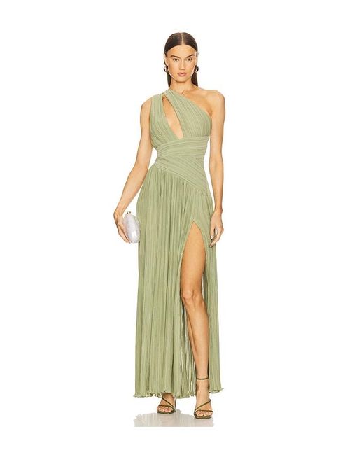Michael Costello White Abendkleid Sloane
