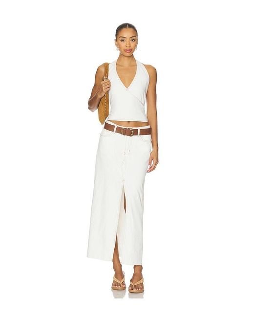 Lioness White Heartbreak Halter Top
