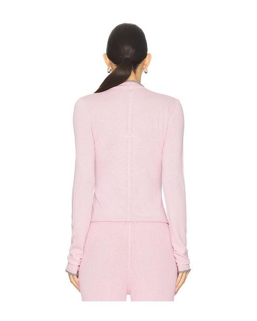 Frankie's Bikinis Pink Leo Knit Cardigan