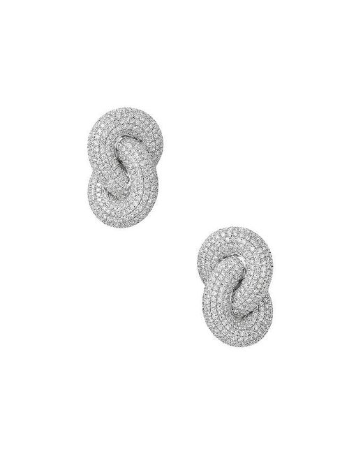 Shashi White Le Deux Pave Earring