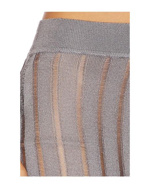 Lovers + Friends Francie Metallic Knit Maxi Skirt