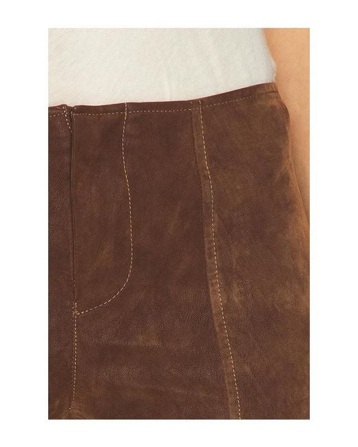 Free People Brown X We The Free Glow Up Pant Suede