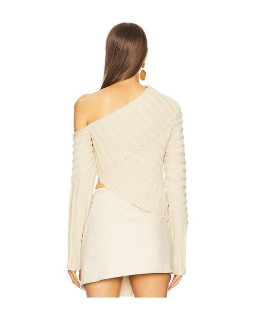 Cult Gaia Natural Jaidan Knit Top
