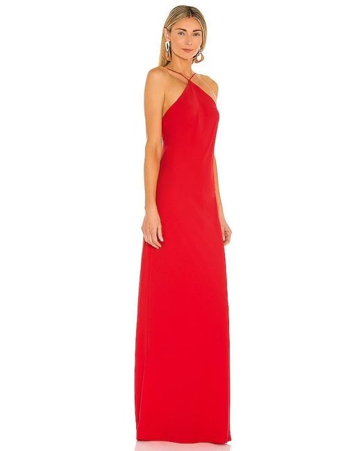 Amanda Uprichard Red X Revolve Riesling Gown