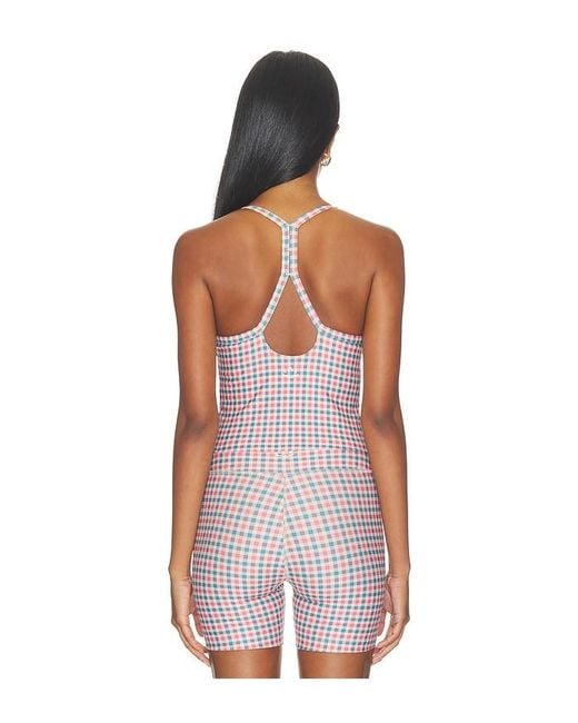 Beyond Yoga White Softmark Slim Racerback Tank Top