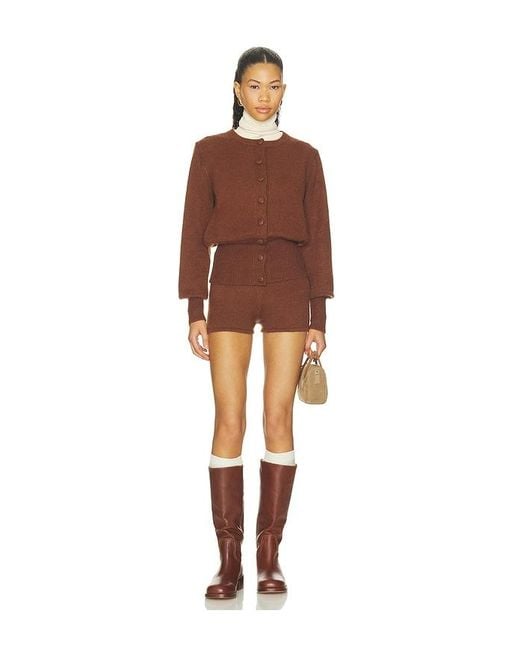 ALL THE WAYS Brown Belle Short Set