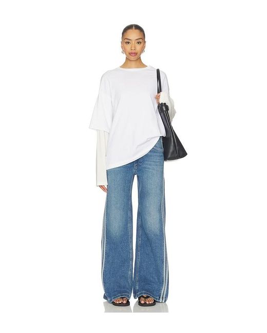 Hudson Blue Jodie Loose Fit Leg Track Pant Jeans