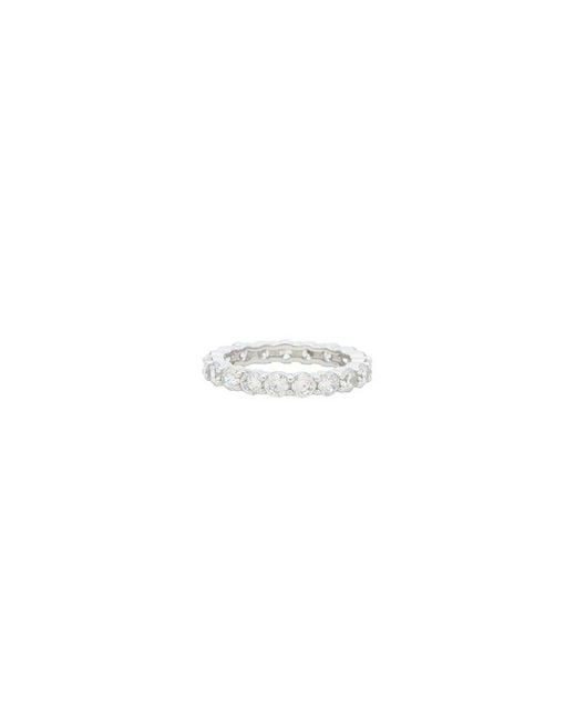 Shashi Black Medium Diamond Tennis Ring