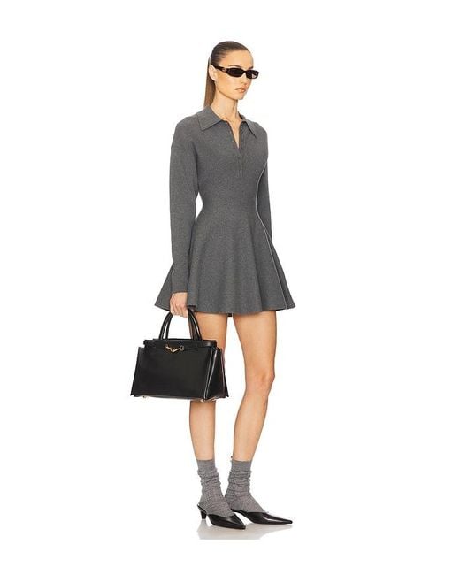 white knit dress midi Erin White Knit Midi Dress with Flared Sleeves and Pearl Detail