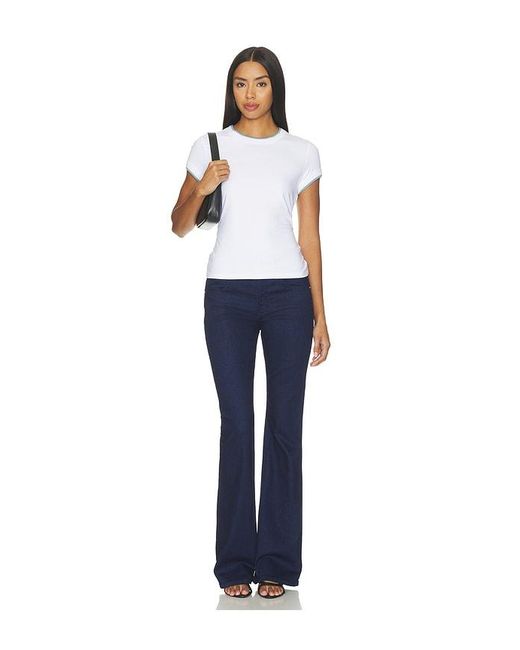 Veronica Beard Blue Beverly Mid Rise Skinny Flare Jeans