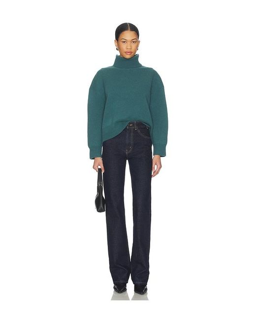 Free People Blue Sigma Turtleneck