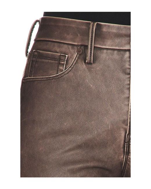 GOOD AMERICAN Gray Good Classic Bootcut Faux Leather Pants