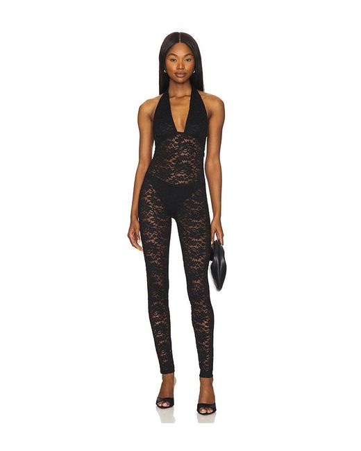 superdown Black Tayler Catsuit