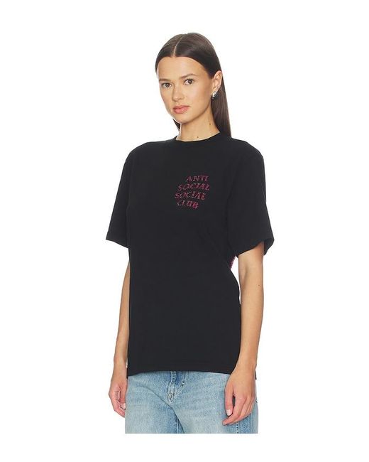 ANTI SOCIAL SOCIAL CLUB Black Rhinestone Mind Games Tee for men