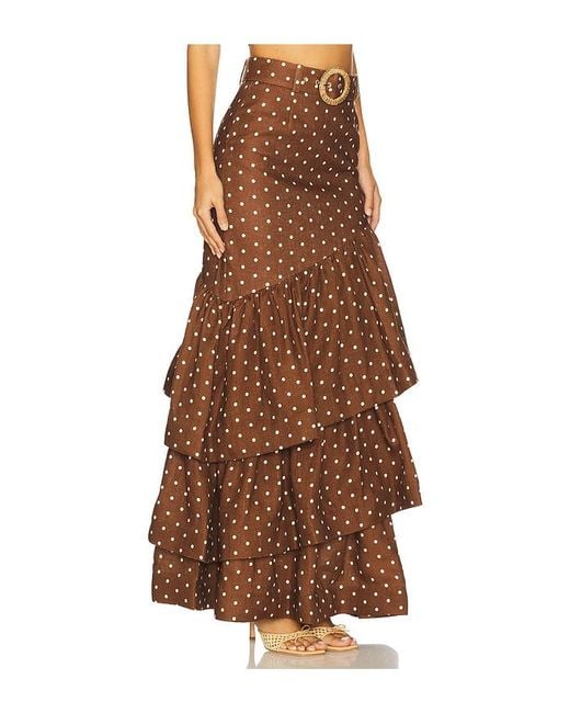 Falda Maxi Priya En Color Chocolate Talla (También En 10, 12, 2, 6) Cara Cara de color Brown