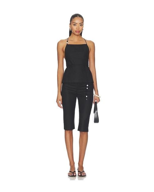 L'academie Black 'Academie Anaia Linen Top