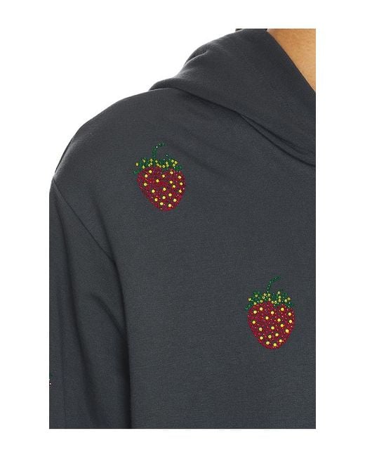 Lauren Moshi Blue Hezly Zip Up Hoodie