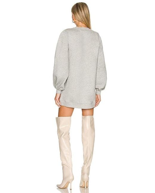 Lovers + Friends Gray Jessa Sweatshirt Dress