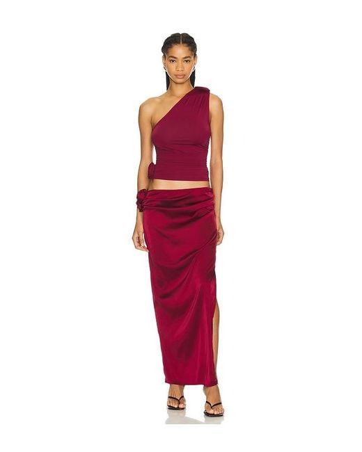 Lioness Red Rendezvous One Shoulder Top