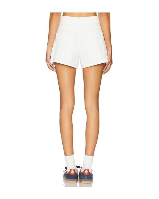 Blank NYC White Drawstring Short