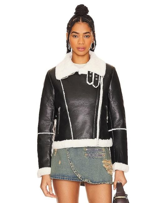 superdown Black Genna Zip Up Jacket