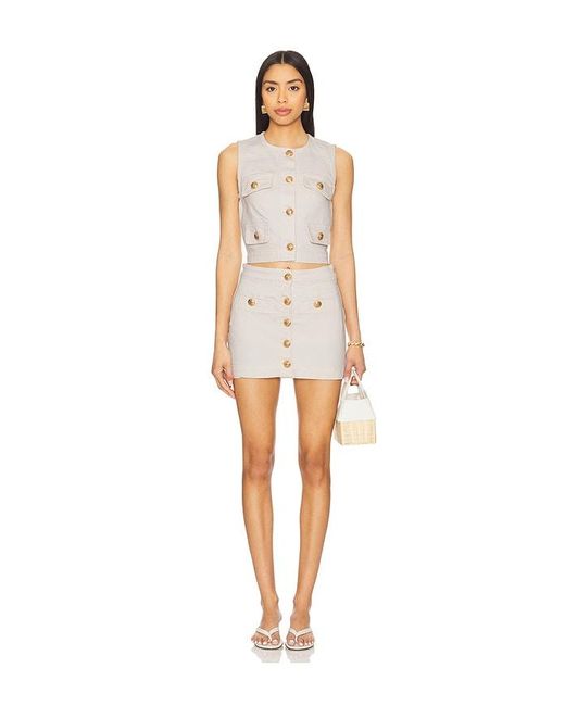 Blank NYC White Denim Top