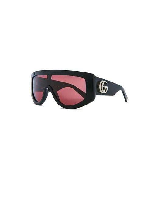 Gafas De Sol En Color Negro Talla Gucci de color Red