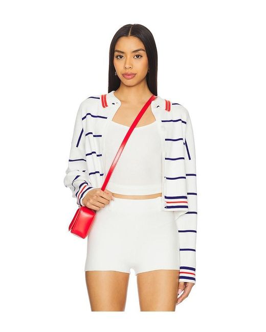 Central Park West Nautical Stripe ポロシャツ White