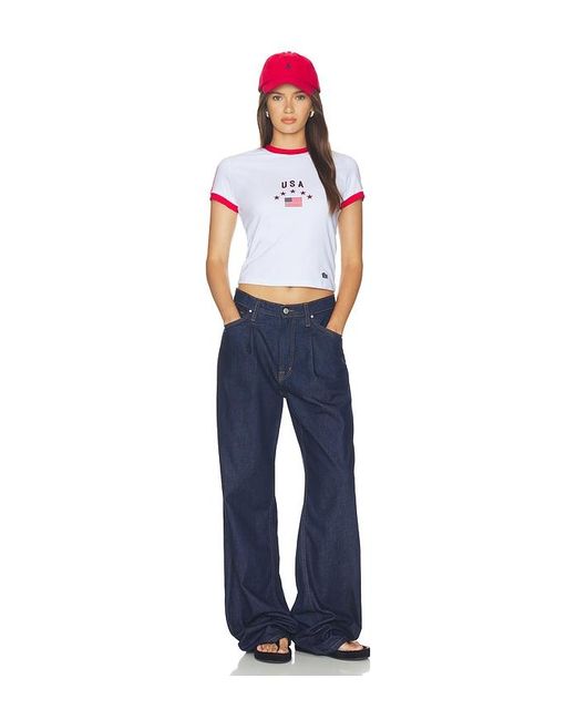 Hype and Vice White Usa Goalie Tee