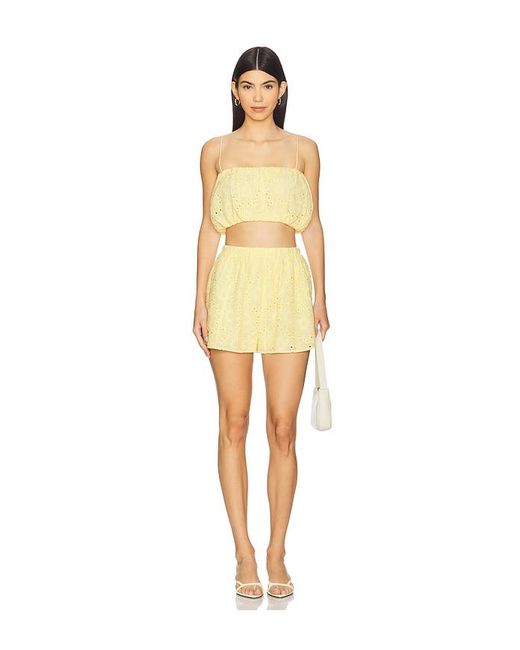 Lovers + Friends Yellow Josie Top