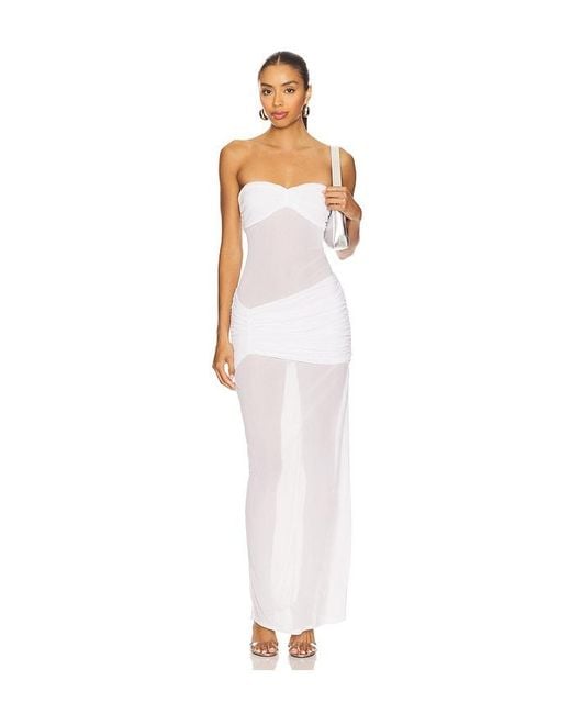 Nbd White Lia Maxi Dress
