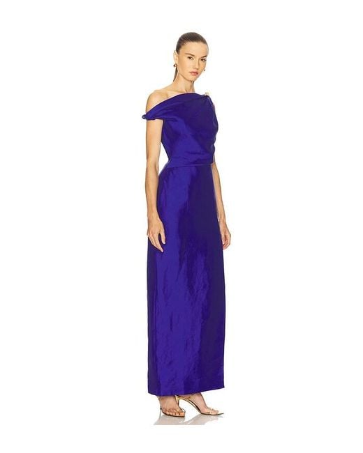 Aje. Purple Bridgette Midi Dress
