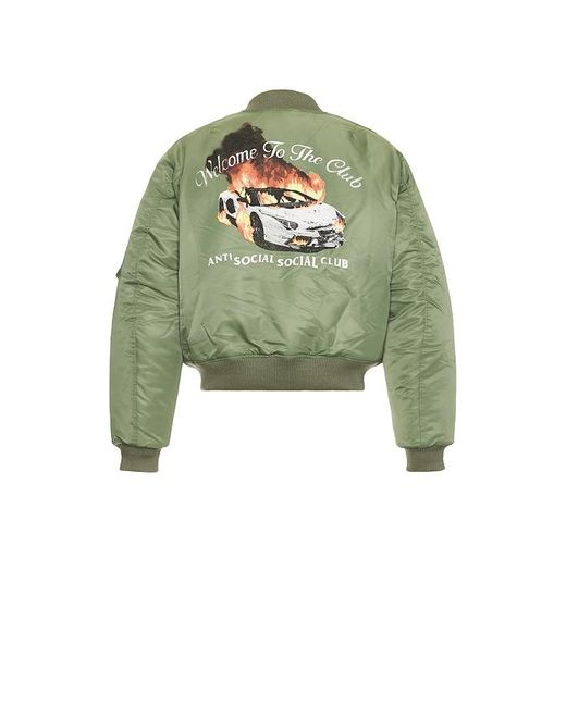 アンチソーシャルクラブMA-1 Welcome To The Club MA-1 Jacket – AntiSocialSocialClub